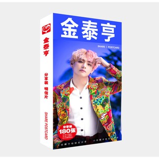 cuốn postcard ảnh v idol bts ( 180