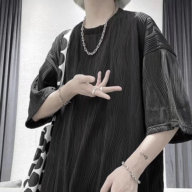 Áo thun  tay dài nữ cổ tròn dáng rộng màu sắc đơn giản phong cách Hàn Quốc cho nam áo thun cổ tròn 2022 thời trang bigsize áo kiểu tay dài