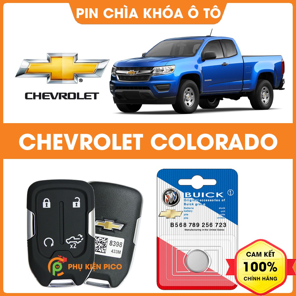 Pin chìa khóa ô tô Chevrolet Colorado chính hãng sản xuất theo công nghệ Nhật Bản – Pin chìa khóa Chevrolet Colorado