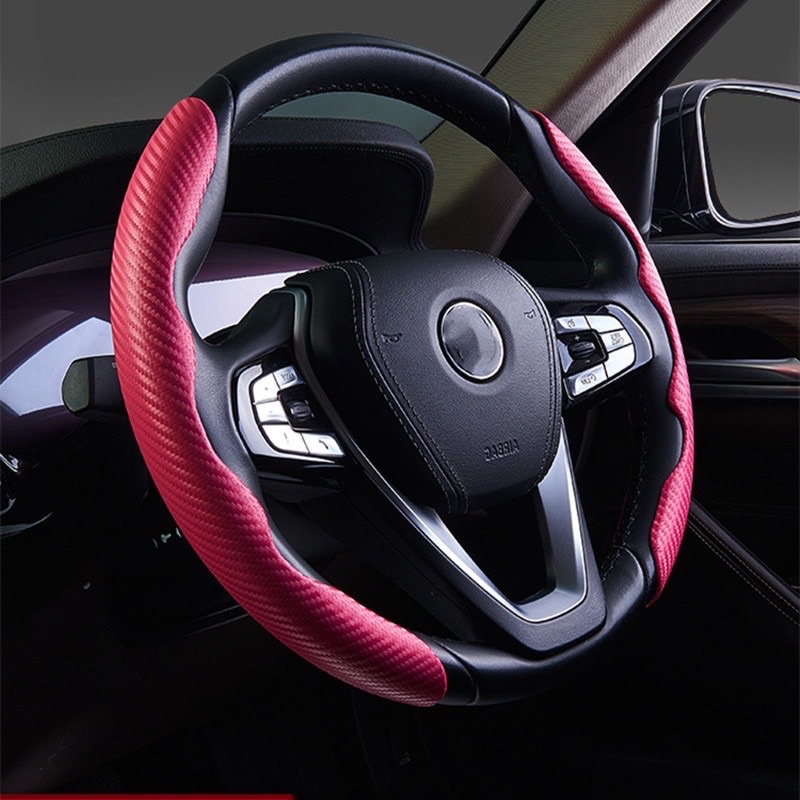 Miếng Ốp Vô Lăng Ô Tô /Bọc Vô Lăng Da Lộn/ Vân Carbon Chống Trượt Cao Cấp Phù Hợp Cho Tất Cả Các Loại Xe [Loại Đẹp]