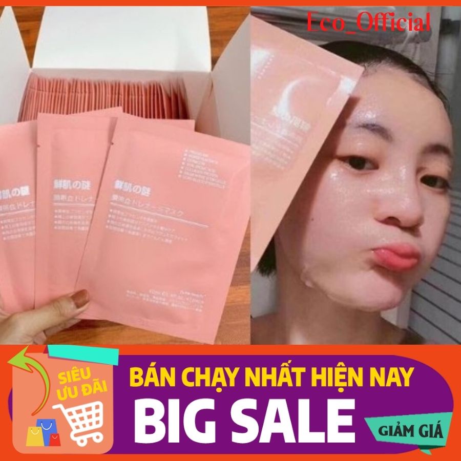 { Combo 5 Gói } Mặt nạ nhau thai cừu cuống rốn tế bào gốc Nhật Bản Rwine Beauty dưỡng da, cung cấp độ ẩm, tái tạo 40ml