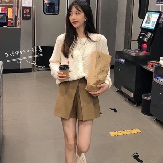 Áo Khoác Cardigan Dệt Kim Thêu Hoa Thời Trang Thu Đông Cho Nữ 2021