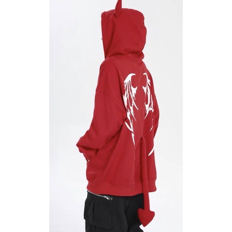 Áo khoác hoodie có mũ, đuôi