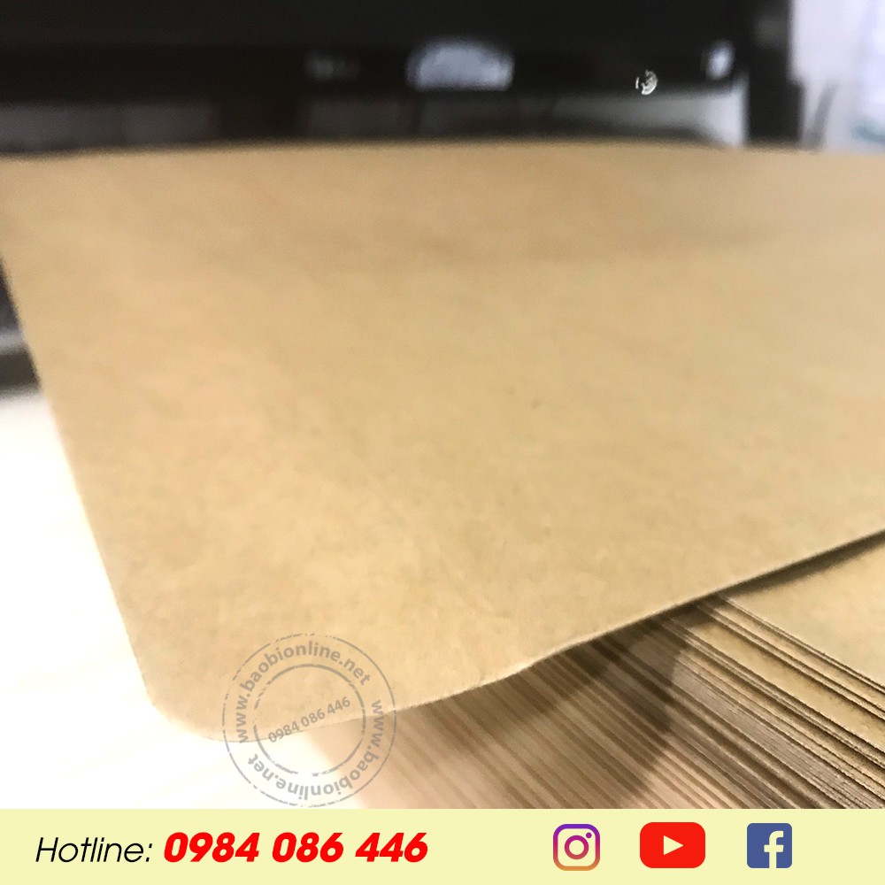 BAO THƯ GIẤY KRAFT NHẬT NẮP NGANG LÁN MỊN KHỔ A4 25 x 35 CM - BAOBIONLINE