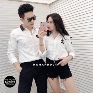 Áo đơn đôi sơ mi lụa đính đá LV,GG,X...