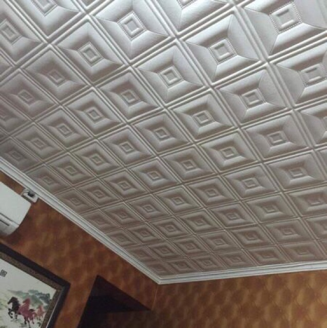 Xốp dán tường giả da 60.60 dày 1cm dùng livetream | BigBuy360 - bigbuy360.vn