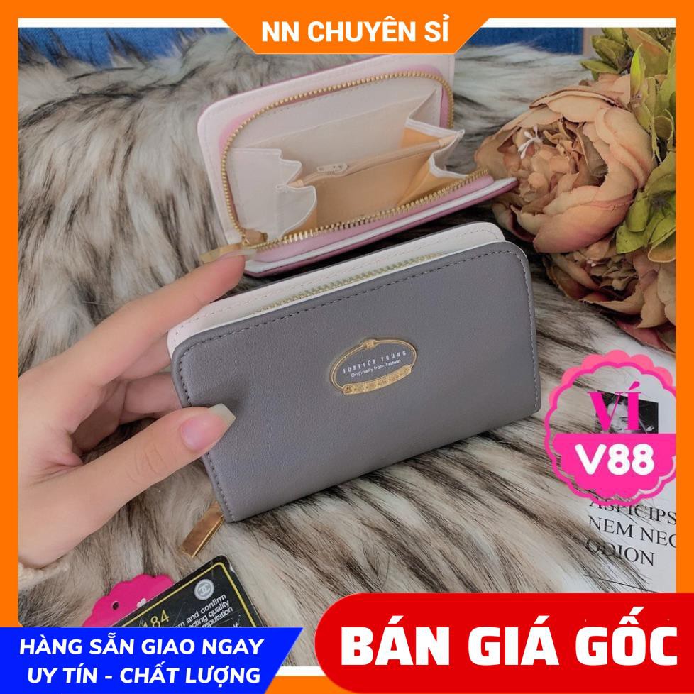 VÍ 1 KHÓA KÉO XINH XẮN CHUẨN QC ❤100% ẢNH THẬT❤