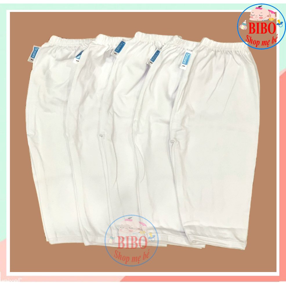 (Chất đẹp) Quần Dài Bé Sơ Sinh, Quần Cotton Trắng Cho Bé Mặc Nhà