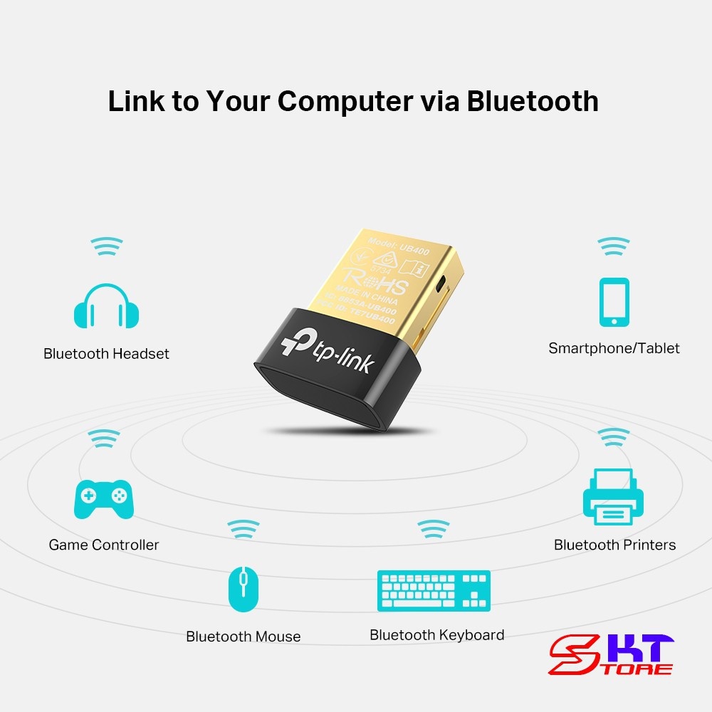 USB Bluetooth Nano TP-Link UB400 v4.0 Chính hãng (Dùng cho PC). VI TÍNH QUỐC DUY