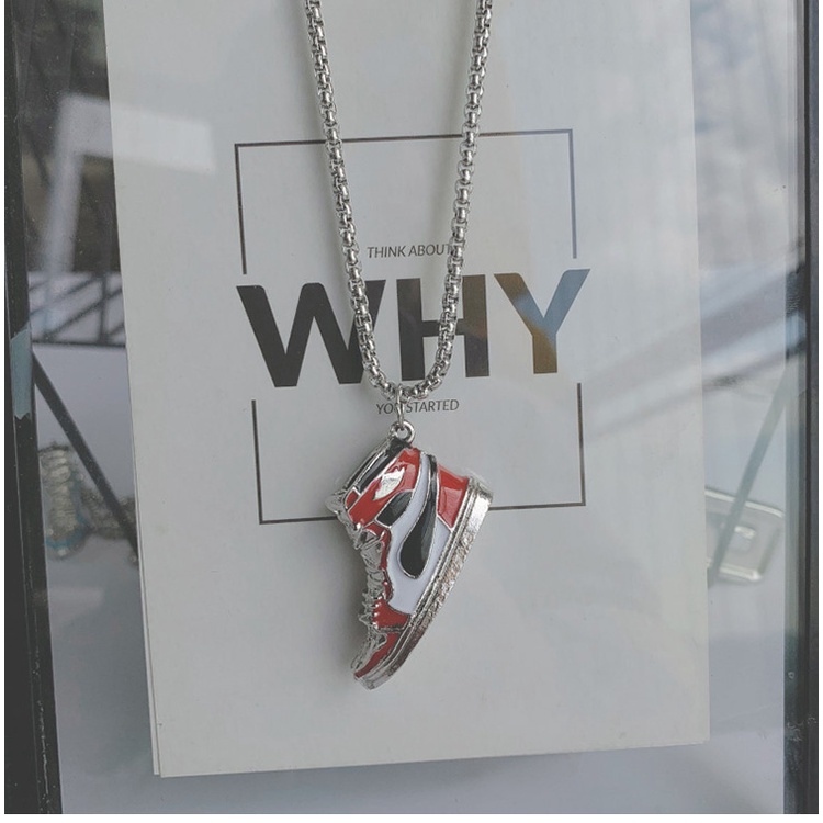 Dây Chuyền Vòng Cổ Nam Nữ Unisex Hình Giày Jodan Chains Hip Hop Saz Store Sneaker Chất Liệu Titan - Vòng Cổ Jodan
