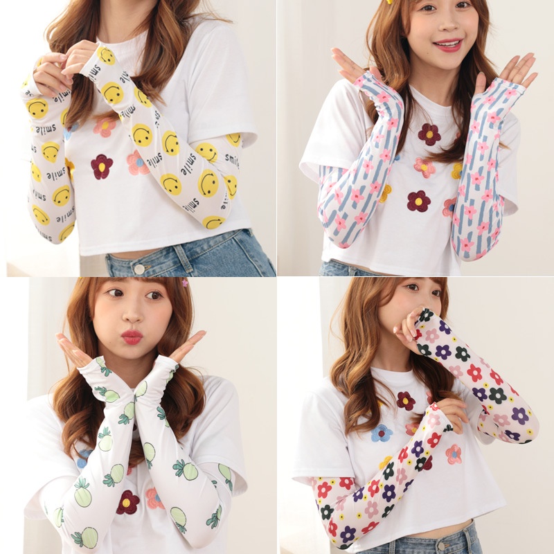 Găng tay chống nắng vải lụa mát hơn chống UV +22 mẫu đẹp xinh xắn hợp thời trang [HỎA TỐC]