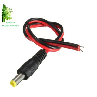Jack cắm nguồn DC 5.5x1.3 Jack đực có dây