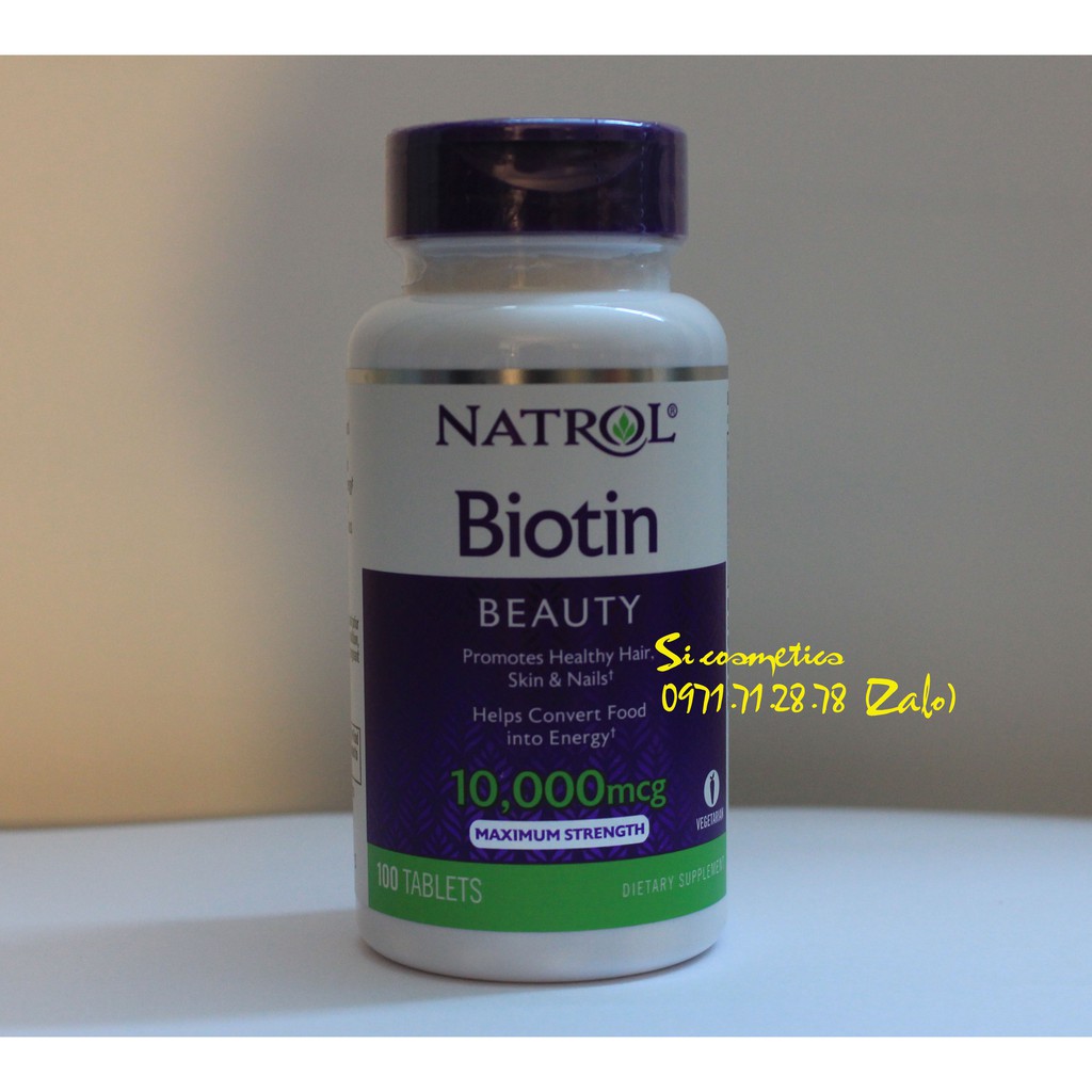 Viên Uống Natrol Biotin 100 viên