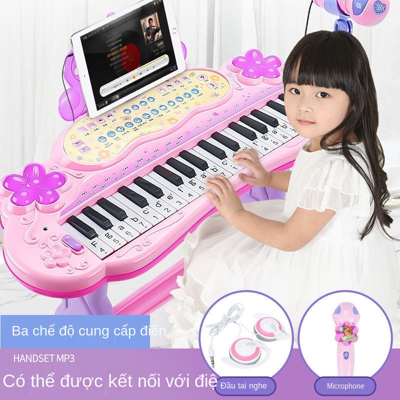 ❐┋Đàn piano bàn phím điện tử trẻ em đồ chơi giáo dục sớm cho người mới bắt đầu tự học từ 1-3-6 đến 8 tuổi cậu bé có micr
