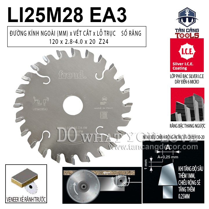 Combo Lưỡi Cưa Gỗ Hợp Kim Freud 300 x 300 x 96 T Freud Cho Cưa Bàn Trượt LA88MT 001 Và LI25M28 EA3