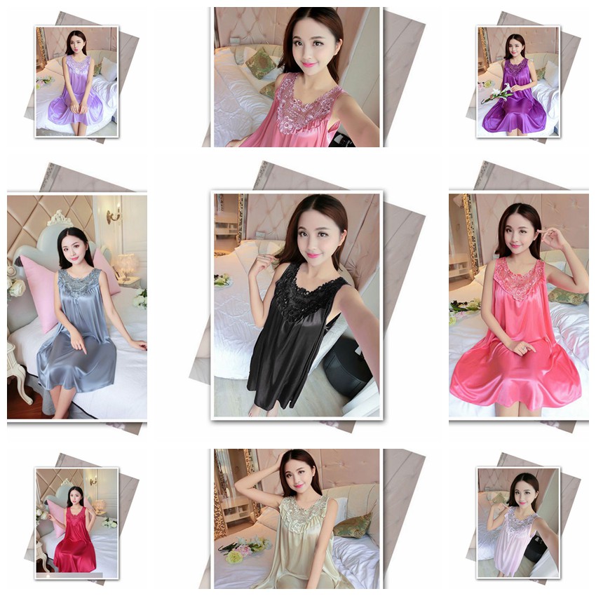 Đầm ngủ lụa thời trang cho nữ