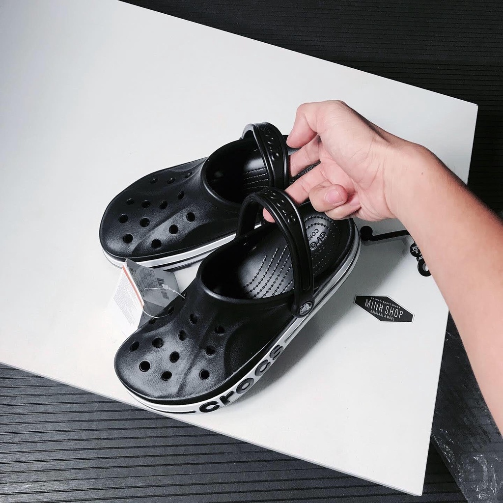 Giày dép Cross đế bánh mì baya màu trắng chữ đen  tặng thêm 12 sticker cross