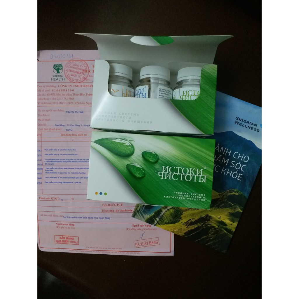 Thực phẩm bảo vệ sức khỏe Renaissance Triple Set Siberi Nga