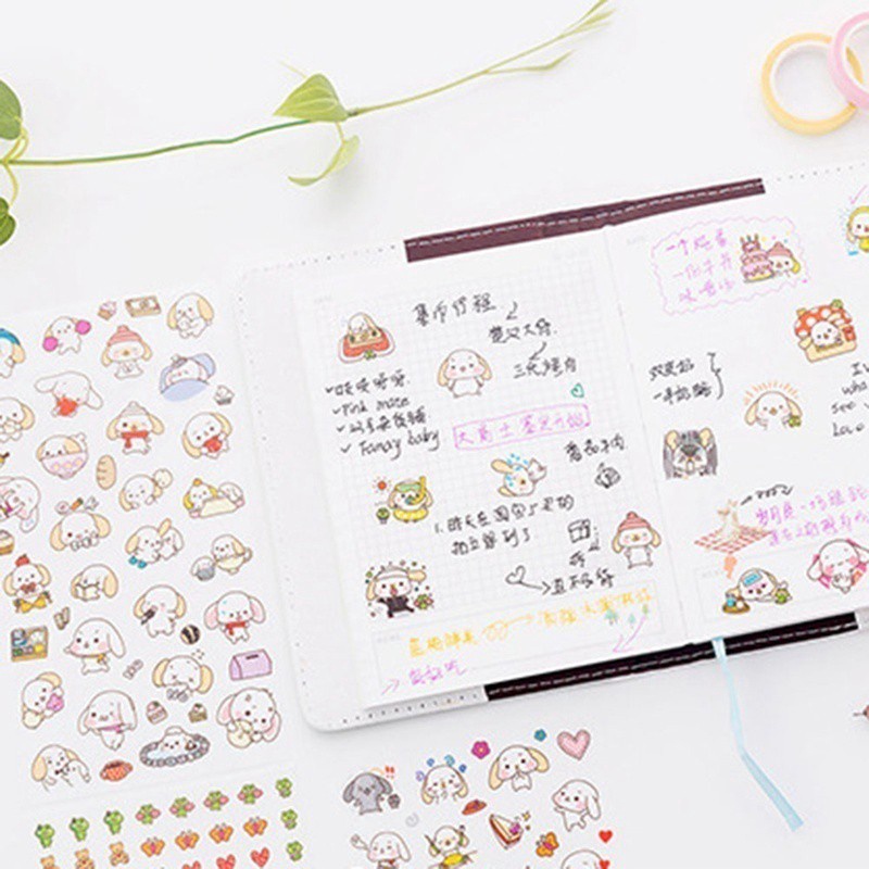 Bộ 6 tấm hình dán trang trí điện thoại kiểu cổ điển