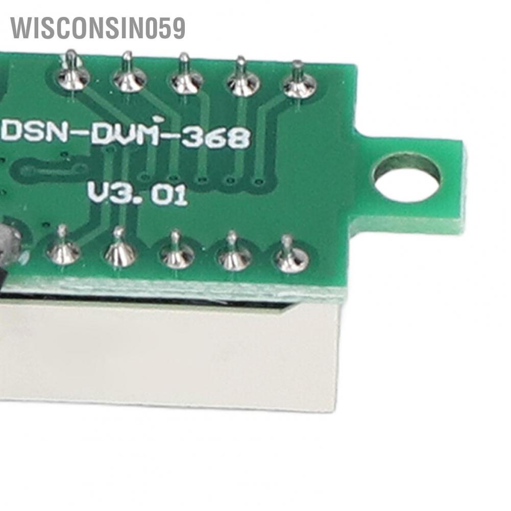 Wisconsin059 2Pcs Digital Voltmeter Voltage Meter 3 Wire 0.36in Green LED Display DC0