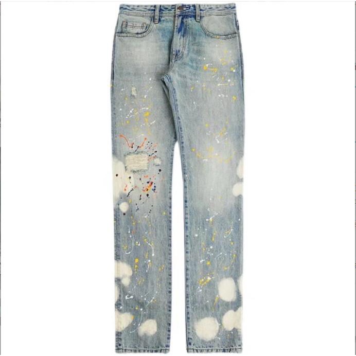 Quần jean ống rộng nam nữ unisex wash sơn đẹp mới hà nội hcm Pon.mens