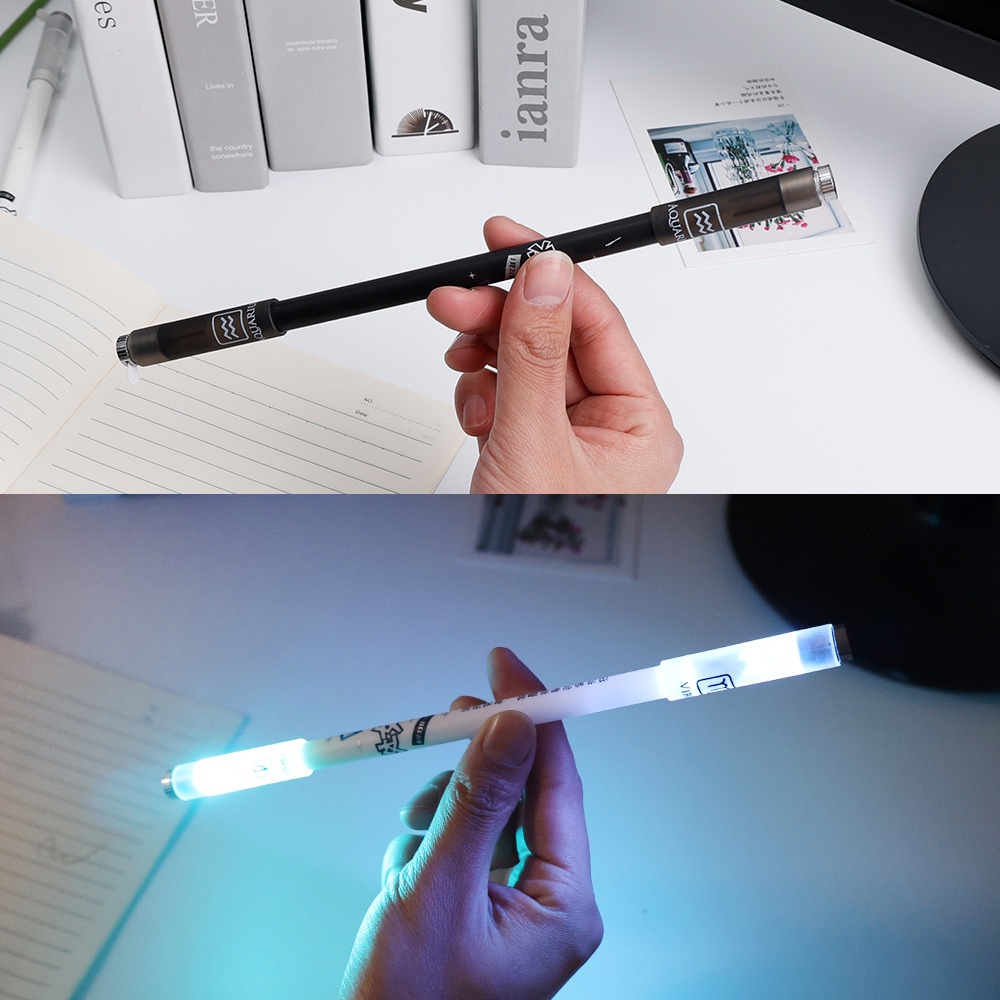 [Better For You] Bút Xoay Cân Bằng Dạ Quang / Bút Xoay Đồ Chơi Spinner Có Đèn LED Phát Sáng Trong Bóng Tối Nhỏ Gọn Dành Cho