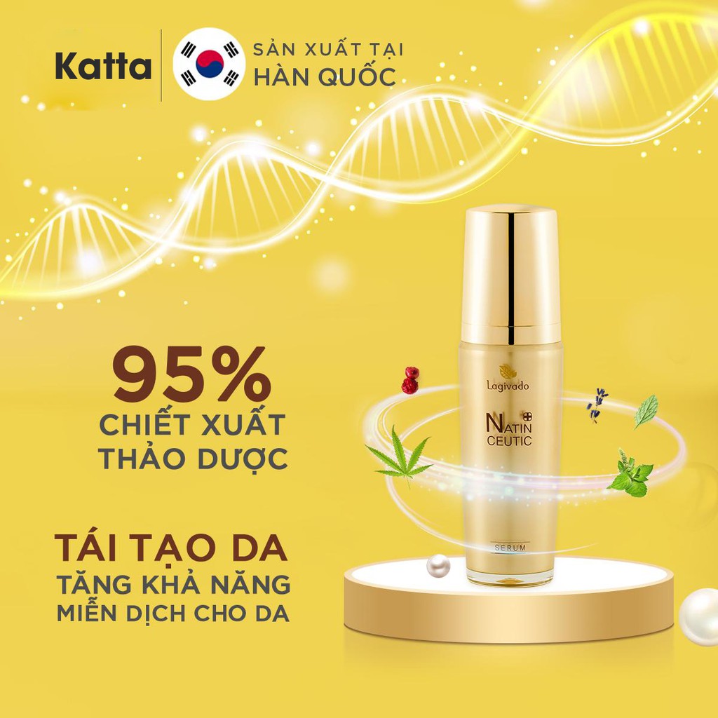 Tinh chất serum dưỡng da mềm mịn, chống lão hóa da HÀN QUỐC NATIN CEUTIC SERUM 50ml - Katta