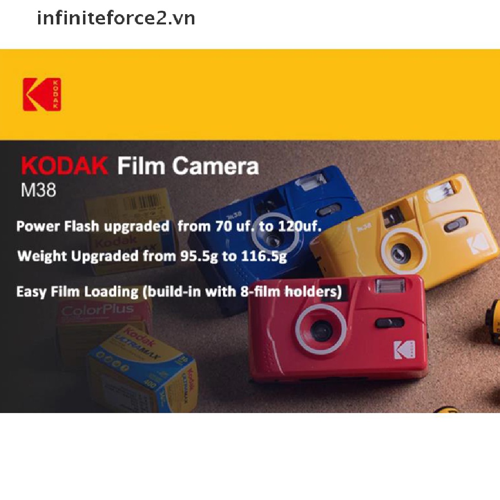 Máy Ảnh Kodak M35 Kiểu Cổ Điển Chuyên Nghiệp 35mm