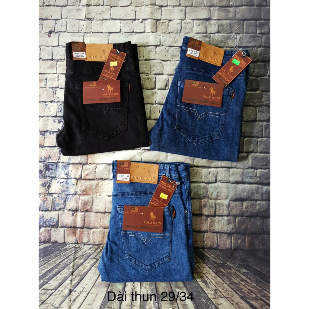 Quần jeans nam co giãn ống suông [Straight Fit] Big size QN236