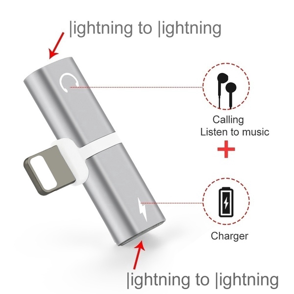 Bộ chuyển đổi tai nghe hai cổng Lightning cho iPhone