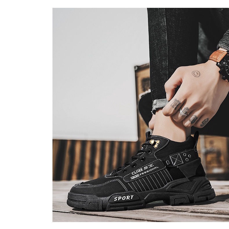 Giày cổ cao nam boots phong cách Retro da lộn mềm thoáng khí độn 4cm hot trend 2022 - Next Fashion G16
