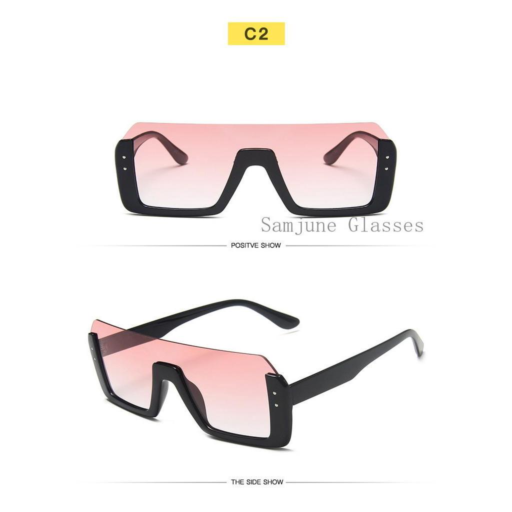 Kính mát SAMJUNE ngoại cỡ phong cách Âu Mỹ thời trang cho nữ