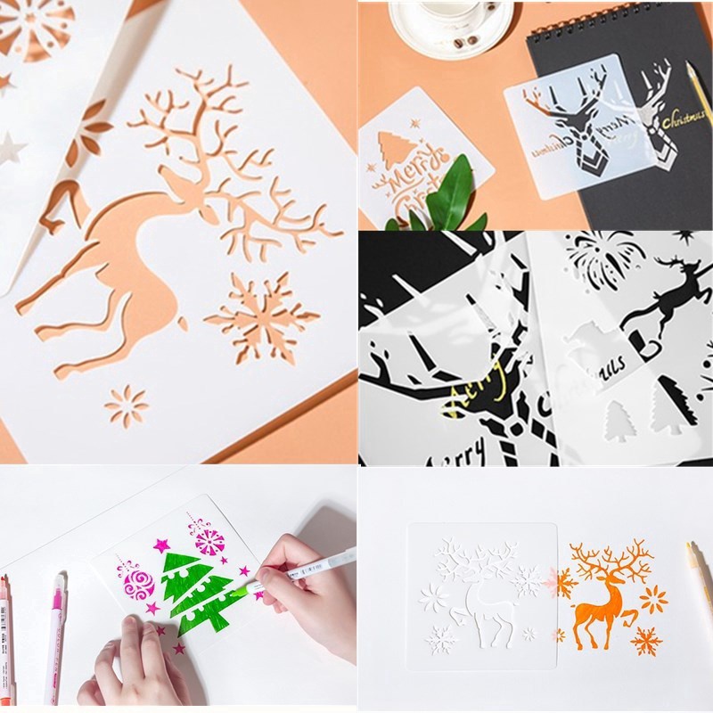 Bộ Khuôn Vẽ Trang Trí Scrapbook Chủ Đề Giáng Sinh # 07