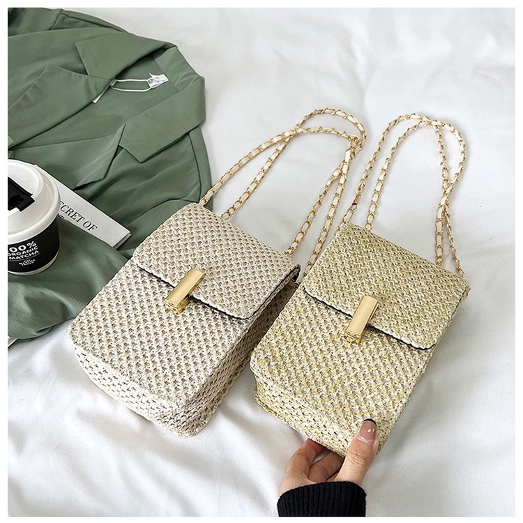 Túi cói JASMIN NOIR đơn giản thời trang dành cho nữ