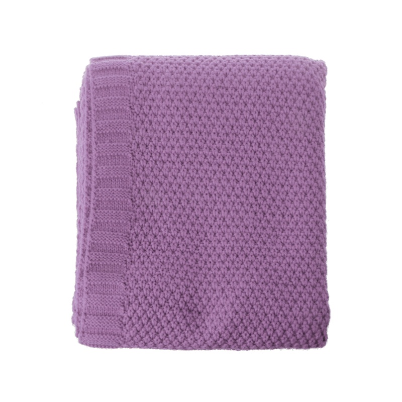 Chăn Len Cotton Hữu Cơ Dệt Kim Màu Sắc Kẹo Ngọt Dành Cho Trẻ Sơ Sinh