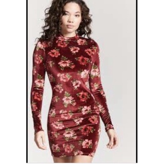 Đầm nhung hoa 8 cái a655