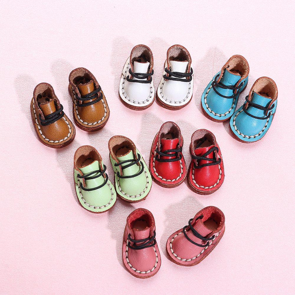 Giày Thể Thao Da Bò Cho Búp Bê obitsu11GSCbody9OB11 Tỉ Lệ 1 / 11 OB11