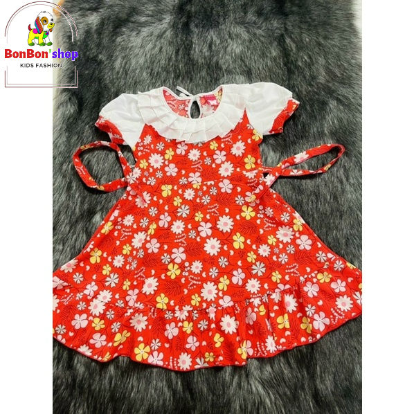 DL05_COMBO 3C Đầm lụa cho bé gái chất cực mát, giá rẻ vô địch cho bé 3-7t