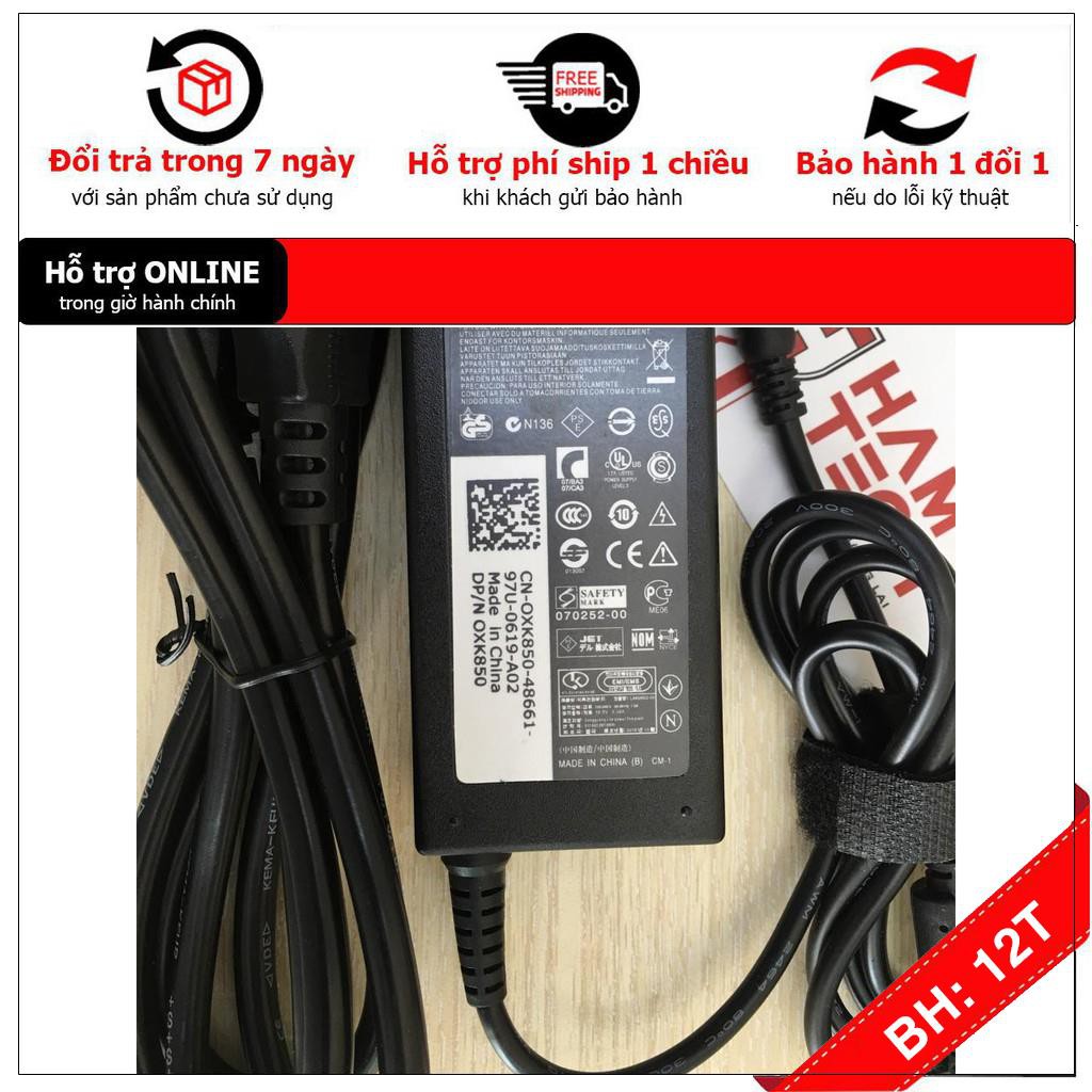[BH12TH] [- Sạc cho Laptop Dell XPS 13 L321X L322X 3.34A 65W .