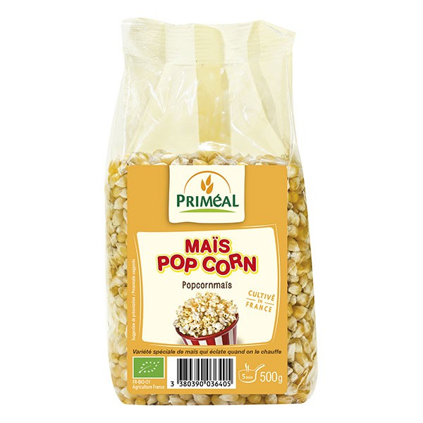[PRIMEAL] NGÔ NỔ BỎNG HỮU CƠ (500g) - Organic Popcorn