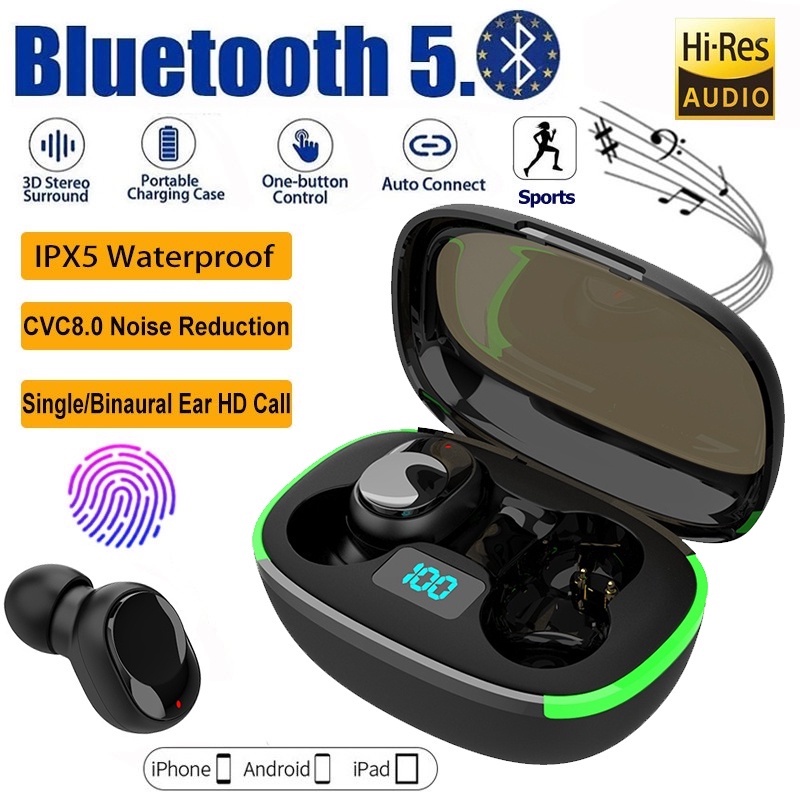 Tai Nghe Bluetooth Chơi game Y50 Không Dây  không có độ trễ Chống Nước giảm Tiếng Ồn và ngoài hình nhỏ
