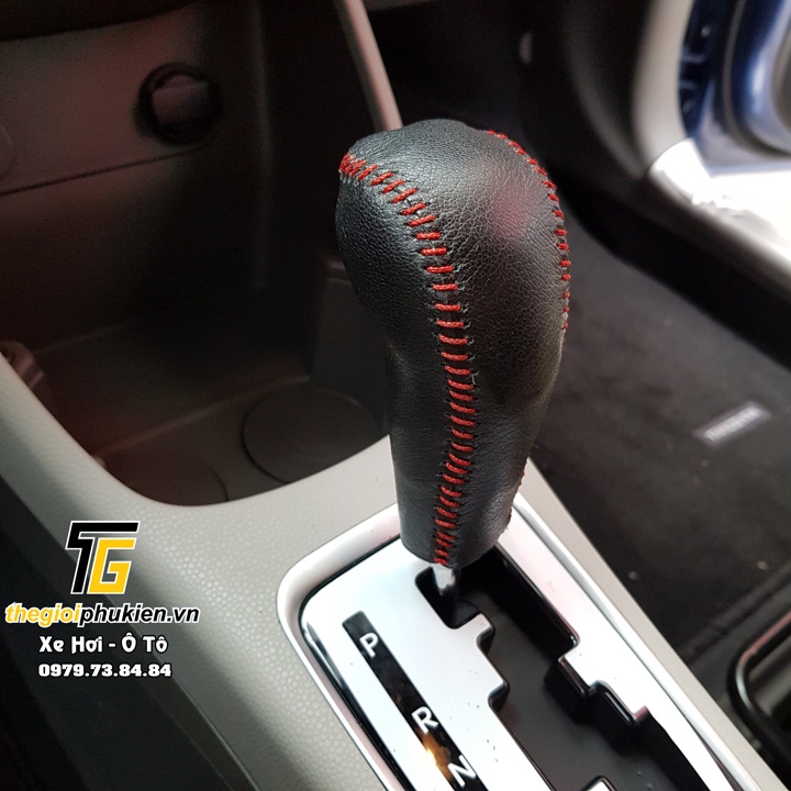 Ốp da bảo vệ tay nắm cần số và phanh tay xe Kia Morning 2012-2020