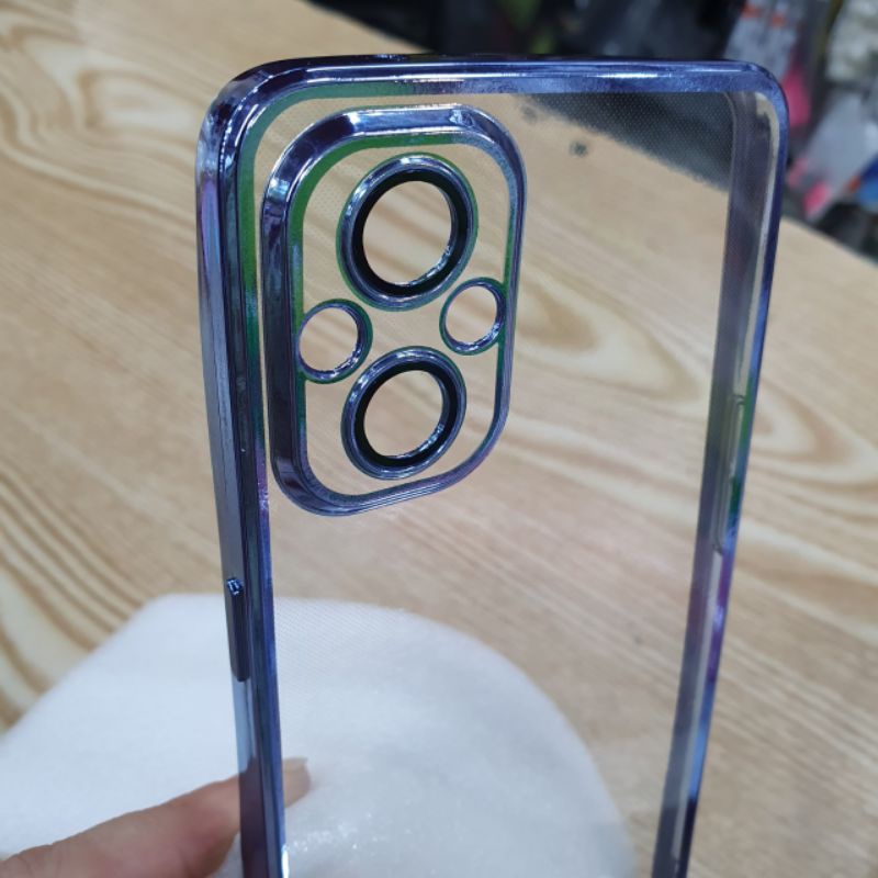 Ốp điện thoại Oppo Reno 7Z/A96 dẻo viền màu lưng trong