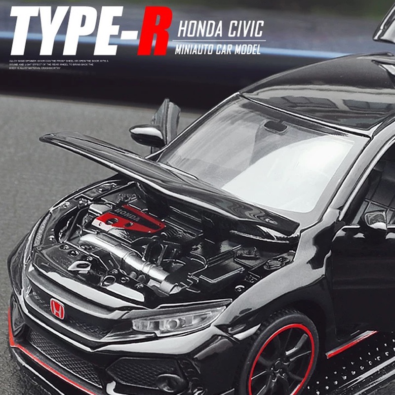 Mô Hình Xe Hơi Honda Civic Type-R Bằng Hợp Kim Tỉ Lệ 1: 32