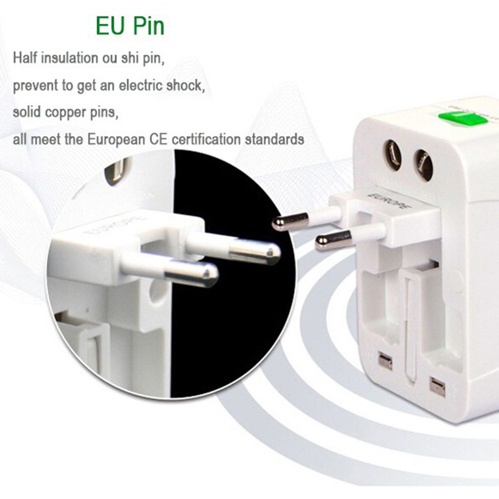 Runbu-International Power Converter All-in-one Travel Adapter Socket without USB Aluminum Iron Type