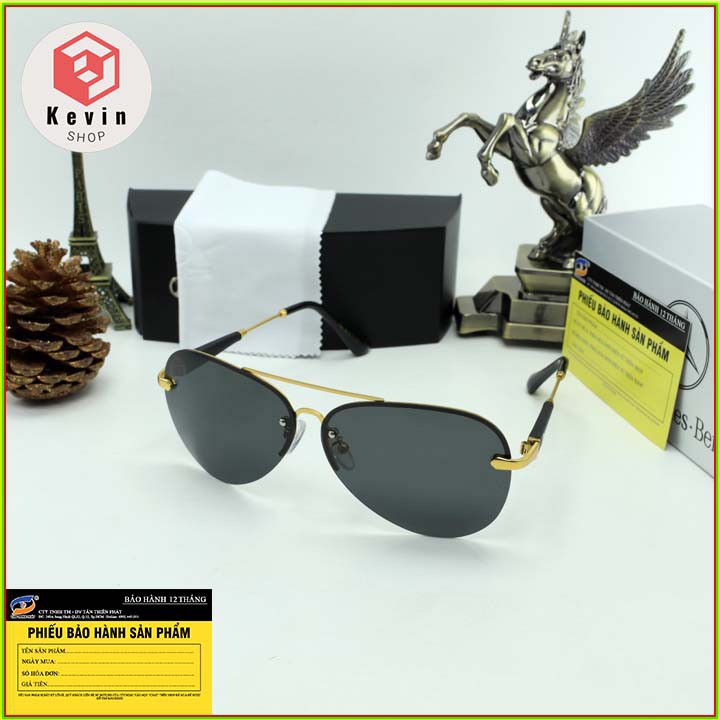 Kính mát nam Full box - Đủ hộp hiệu và phụ kiện theo kính - Bảo hành 12 tháng