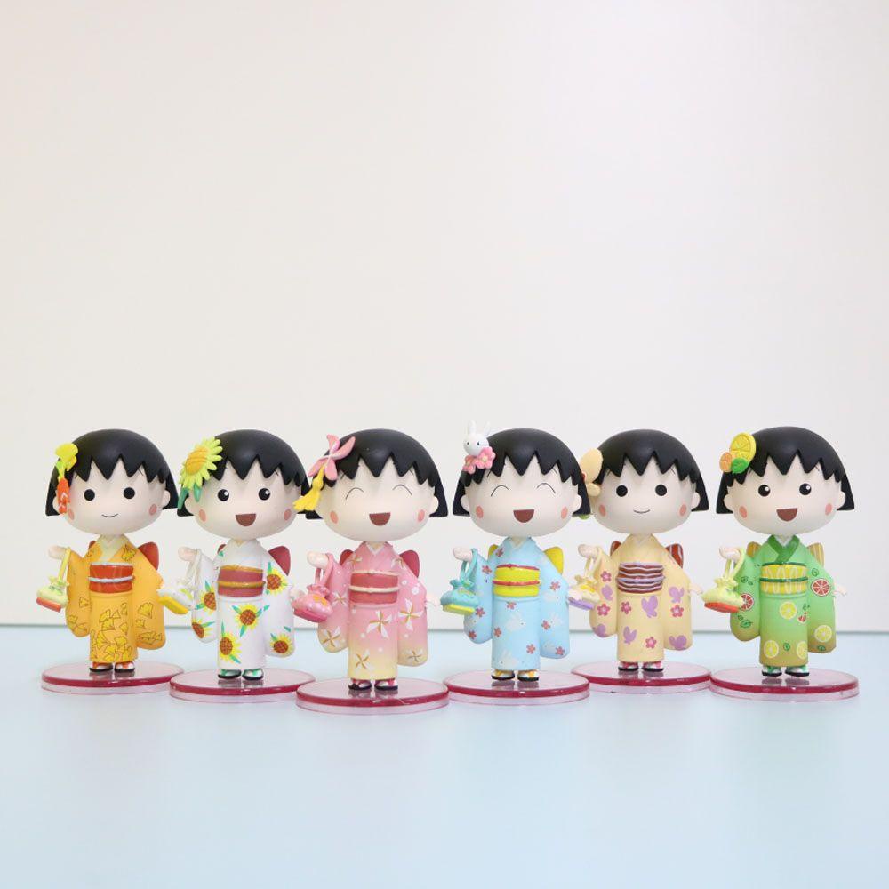 Bộ 6 Mô Hình Nhân Vật Phim Hoạt Hình Maruko