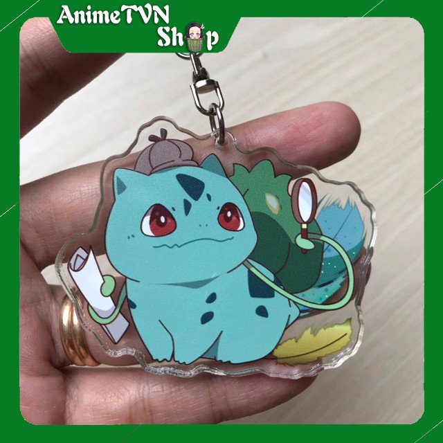 Móc khoá Mica anime Pokemon (Bửu bối thần kì) - Nhựa Cứng Acrylic In 2 mặt sắc nét ( ảnh thật )