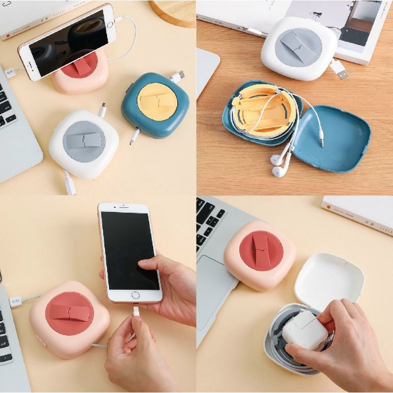 HỘP ĐỰNG CÓC, CÁP KIÊM GIÁ ĐỠ Điện thoại,,