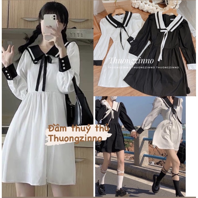 [ẢNH THẬT/VIDEO]VÁY THUỶ THỦ DÁNG MỚI PHỐI HAI MÀU SIÊU ĐÁNG YÊU